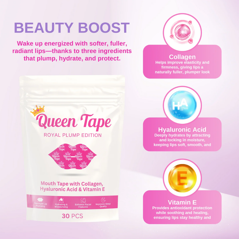 Queen Tape - Hydrating Collagen Mouth Tape